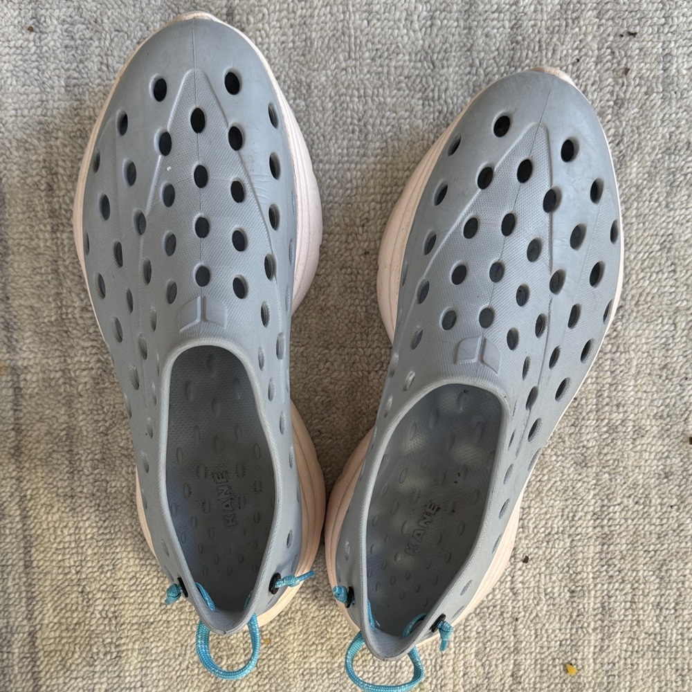 Kane Gray and Blue Slip-On Shoes